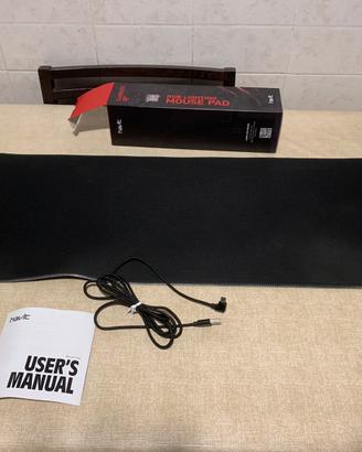 Tappetino mouse pad gaming RGB lighting Gamenote
