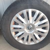🛞SET 4 CERCHI IN FERRO CON COPRICERCHI VOLKSWAGEN