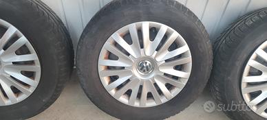 🛞SET 4 CERCHI IN FERRO CON COPRICERCHI VOLKSWAGEN