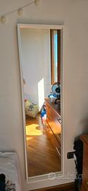 specchio bianco  40x150  Scarpiera  bian 49x28x92
