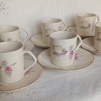 Set 6 tazzine caffè + piattini Regent vintage