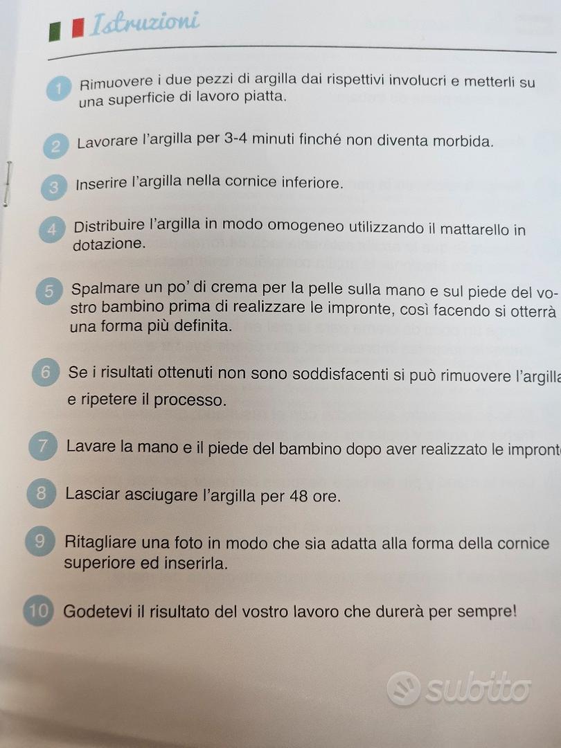 Kit Impronta Mani e Piedi Neonati - Tutto per i bambini In vendita a Parma