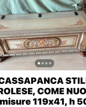 Cassapanca stile torolese
