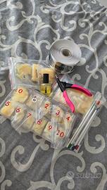 kit tip unghie quadrate e accessori