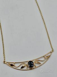COLLANA ORO ZAFFIRO 0.50 CARATI