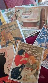 Cinque Mini Poster Pubblicitari Vintage 