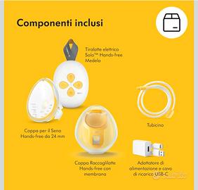 tiralatte elettrico Medela hands free