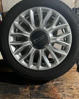 4 cerchi FIAT 500 15’’ originali + pneumatici