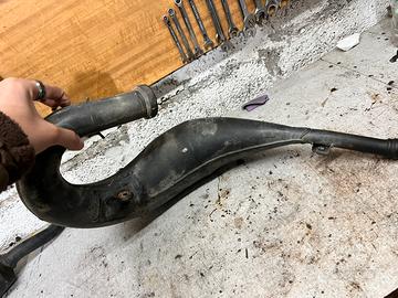 testa, pacco lamellare e scarico completo yz 125
