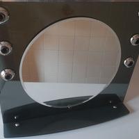 Specchio da bagno vintage con mensola