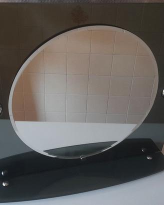 Specchio da bagno vintage con mensola