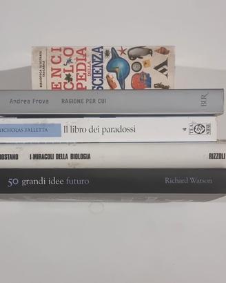 Lotto 5 libri Scienza, Curiosità e Paradossi
