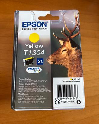 Toner stampante Epson giallo yellow T1304 XL