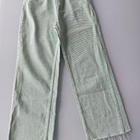 pantalone jeans verde menta