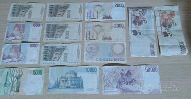 Lotto Banconote Lira Italiana