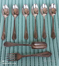 Cucchiaini caffè (6) - ARGENTO - "Auerhahn 90"