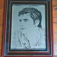 Piccolo specchio con imagine di "ALAIN DELON"