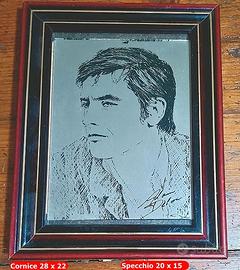 Piccolo specchio con imagine di "ALAIN DELON"