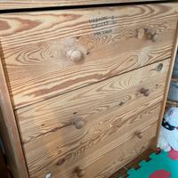 Cassettiera Ikea Rast 3 cassetti in pino