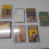 Lotto di 8 musicassette con generi vari