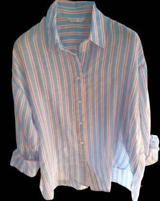 Camicia D. man.Lunga in Viscosa e Nylon