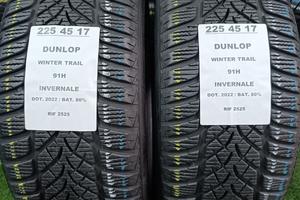 2 GOMME 225 45 17 DUNLOP INV RIF2525