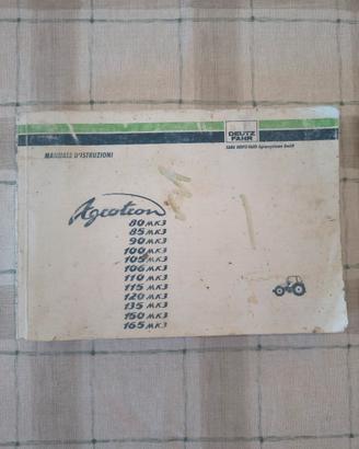 Deutz Agrotron 85Mk3 libretto uso e manutenzione