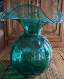 Vaso vetro soffiato Primula IVV verde 