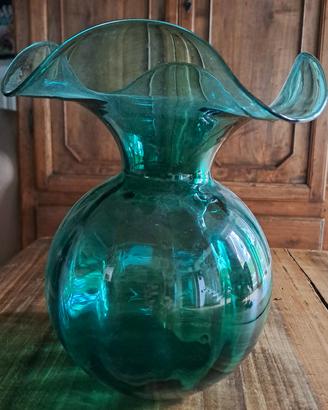 Vaso vetro soffiato Primula IVV verde 