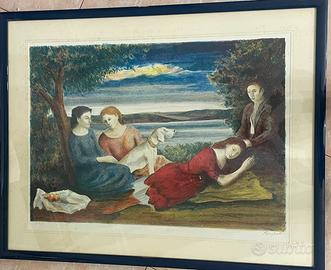 Domenico purificato litografia quadro