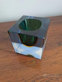 Posacenere/svuotatasche Murano cubo Sommerso Flavi