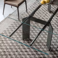 Cattelan, tavolo cristallo mod. Elan