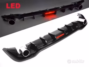 DIFFUSORE POSTERIORE VW GOLF 8 Standard con FINTI 