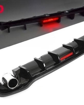 DIFFUSORE POSTERIORE VW GOLF 8 Standard con FINTI 