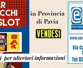 299/17 In provincia di Pavia BAR TABACCHI con slot