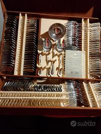 set posate da collezione oro e acciaio 