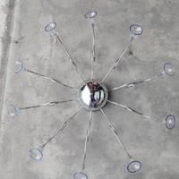 Lampadario coppette murano , luci dimmerabili 