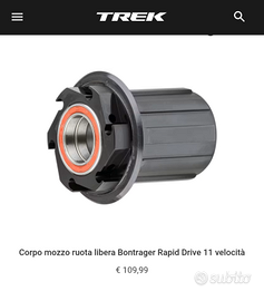 Corpo mozzo ruota libera Bontrager rapid drive 11v