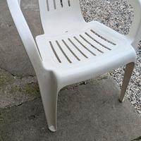 Sedie da esterno in pvc