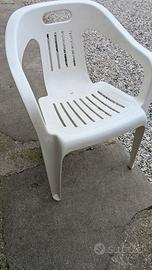 Sedie da esterno in pvc