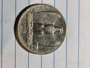5 lire argento aquilino 1929