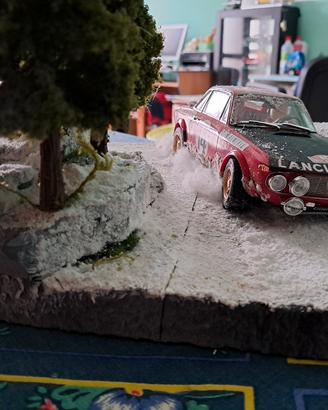 Diorama Lancia Fulvia Montecarlo 1972