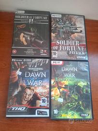 LOTTO 4 GIOCHI PER PC VINTAGE WARHAMMER E SOLDIER