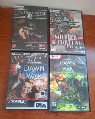 LOTTO 4 GIOCHI PER PC VINTAGE WARHAMMER E SOLDIER