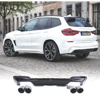 DIFFUSORE BMW X3 G01 LOOK M PERFORMANCE NERO LUCID