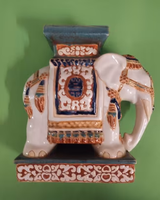 portavaso vintage in ceramica 