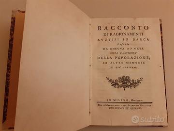 Libro antico raro anno 1774 di Gerolamo Gemelli