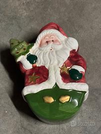 Scatola in ceramica a forma di Babbo Natale