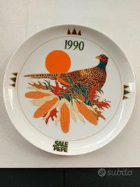 Piatto Ceramica Scherzer Bavaria Guido Rosa  1990 