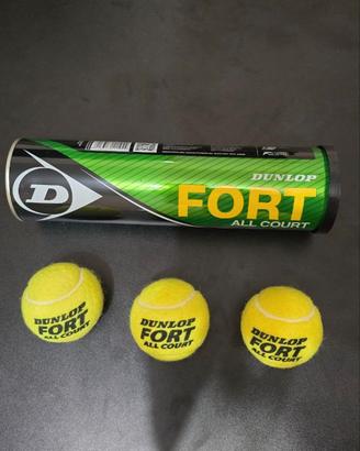 3 Palline da Tennis Dunlop Fort All Court